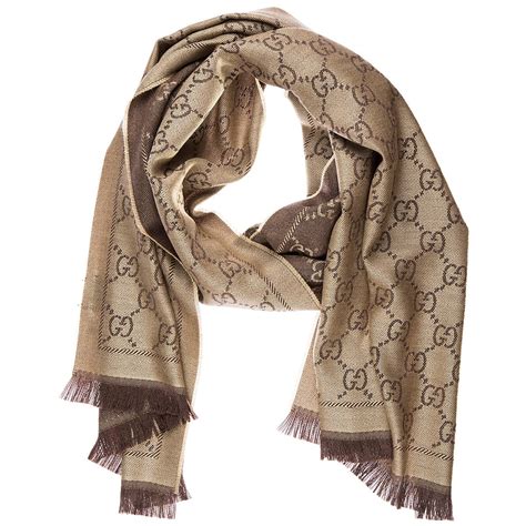 sciarpa gucci con pelliccia|Sciarpe, foulard e scialli da donna Gucci .